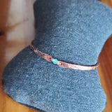 Bestselling Copper Brides Mag Bangle wire wrapped with AAA+ Ethiopian Opal from Alexa Martha Designs