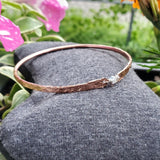Bestselling Copper Brides Mag Bangle wire wrapped with AAA+ Ethiopian Opal from Alexa Martha Designs