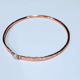 Bestselling Copper Brides Mag Bangle wire wrapped with AAA+ Ethiopian Opal from Alexa Martha Designs