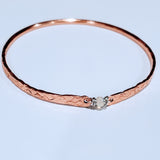 Bestselling Copper Brides Mag Bangle wire wrapped with AAA+ Ethiopian Opal from Alexa Martha Designs