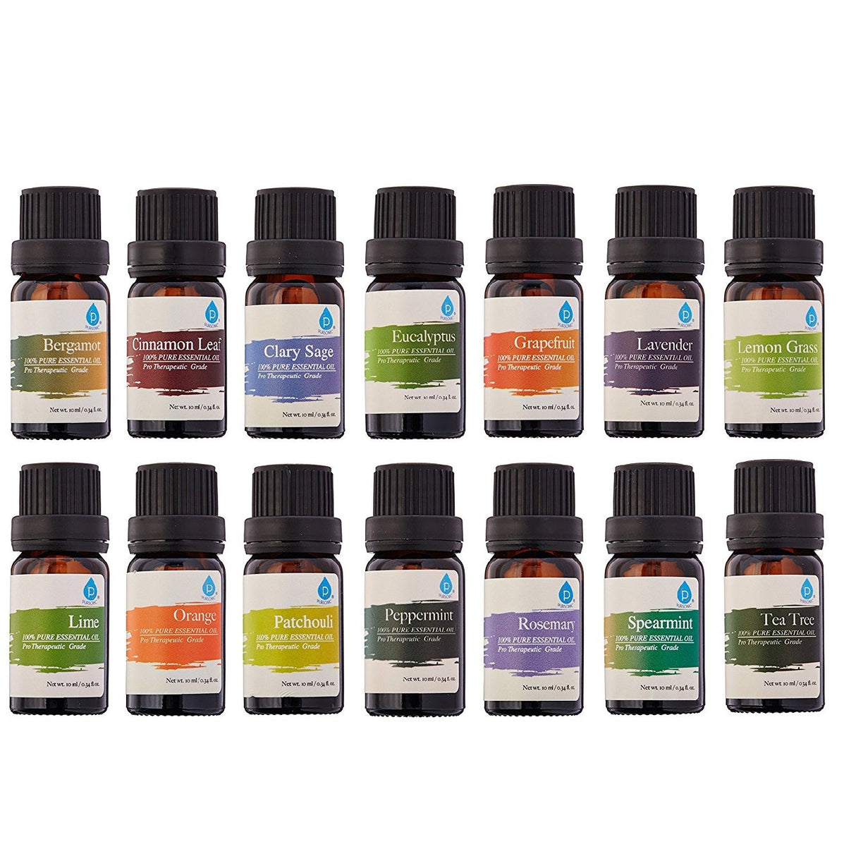 14 pack of 100% Pure Essential Aromatherapy Oils from Pursonic