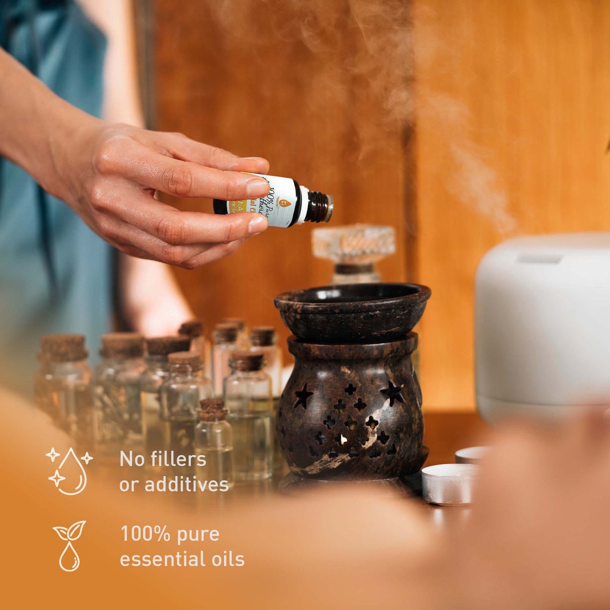 6 Pack of 100% Pure Essential Aromatherapy Oils Blends from Pursonic