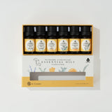 Pet-Friendly Aromatherapy Essential Oils Collection - Cedarwood, Chamomile, Frankincense, Ginger, Lavender, and Rosemary from Pursonic