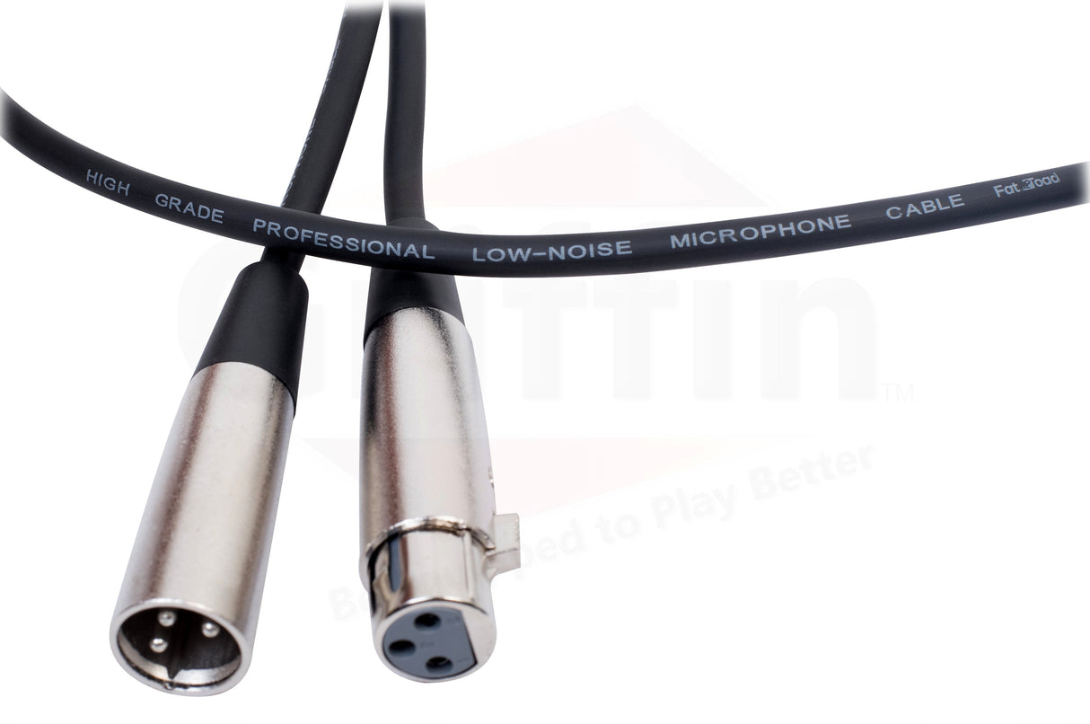 Dynamic Vocal Microphones with XLR Mic Cables & Clips (3 Pack) by FAT TOAD - Cardioid Handheld from GeekStands