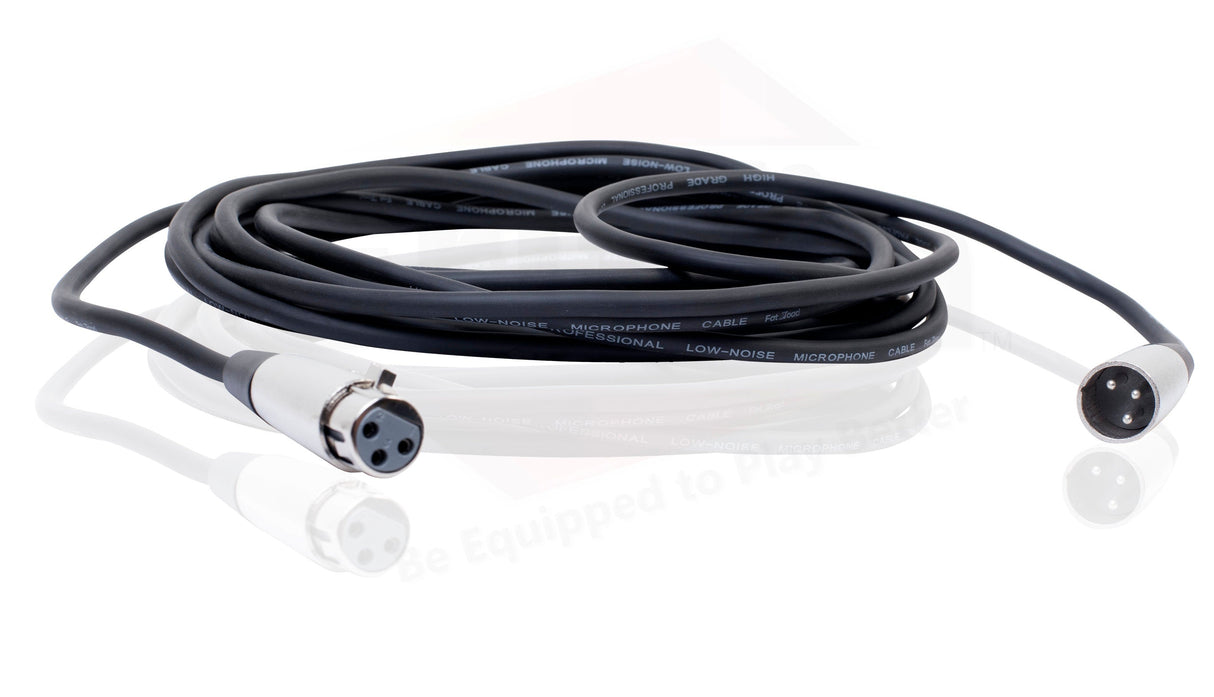 Dynamic Vocal Microphones with XLR Mic Cables & Clips (3 Pack) by FAT TOAD - Cardioid Handheld from GeekStands