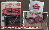Guitar Cable Right Angled to 1/4 Straight-End Instrument Cord Tweed Cloth Jacket by FAT TOAD | Braided Woven 20FT Quarter Inch Gold Jack TS for Electric Guitar, Bass, Keyboards | Shielded 24 AWG Patch from GeekStands.com