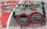 Guitar Cables (2 Pack) Right Angle to Straight-End Instrument Cord Tweed Cloth Jacket by FAT TOAD - Braided Woven 20 FT 1/4 Inch Gold Jack TS from GeekStands.com