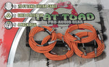 Guitar Cords (4 Pack) Right Angle Instrument Cable by FAT TOAD - 20FT 1/4 Inch Straight-End Wires for Electric Guitar, Bass, Keyboards & Music Studio from GeekStands.com
