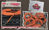 Guitar Cables (6 Pack) Right Angled Instrument Cord by FAT TOAD - 20FT 1/4 Quarter Inch Straight-End 20 GA Wires for Electric Guitar Pedal, Keyboards from GeekStands.com
