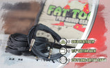 Guitar Cables (4 Pack) Instrument Cord by FAT TOAD - 24 AWG Patch Conductor for Electric or Acoustic Guitar, Bass, Amps, Keyboards & Pro-Audio DJ from GeekStands.com
