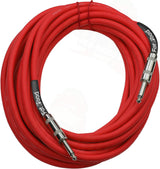 Male Jack Speaker Cables (2 Pack) (1/4" to 1/4) by FAT TOAD - 25ft Professional Pro Audio Red DJ Speakers PA Patch Cords - Quarter Inch 12 AWG Wire from GeekStands