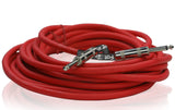 Male Jack Speaker Cables (2 Pack) (1/4" to 1/4) by FAT TOAD - 25ft Professional Pro Audio Red DJ from GeekStands