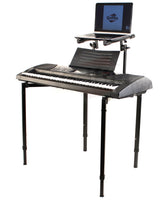 Double Piano Keyboard & Laptop Stand by GRIFFIN - 2 Tier/Dual Portable Studio Mixer Rack for Turntables, DJ Coffins, Speakers, Digital Music Gear from GeekStands