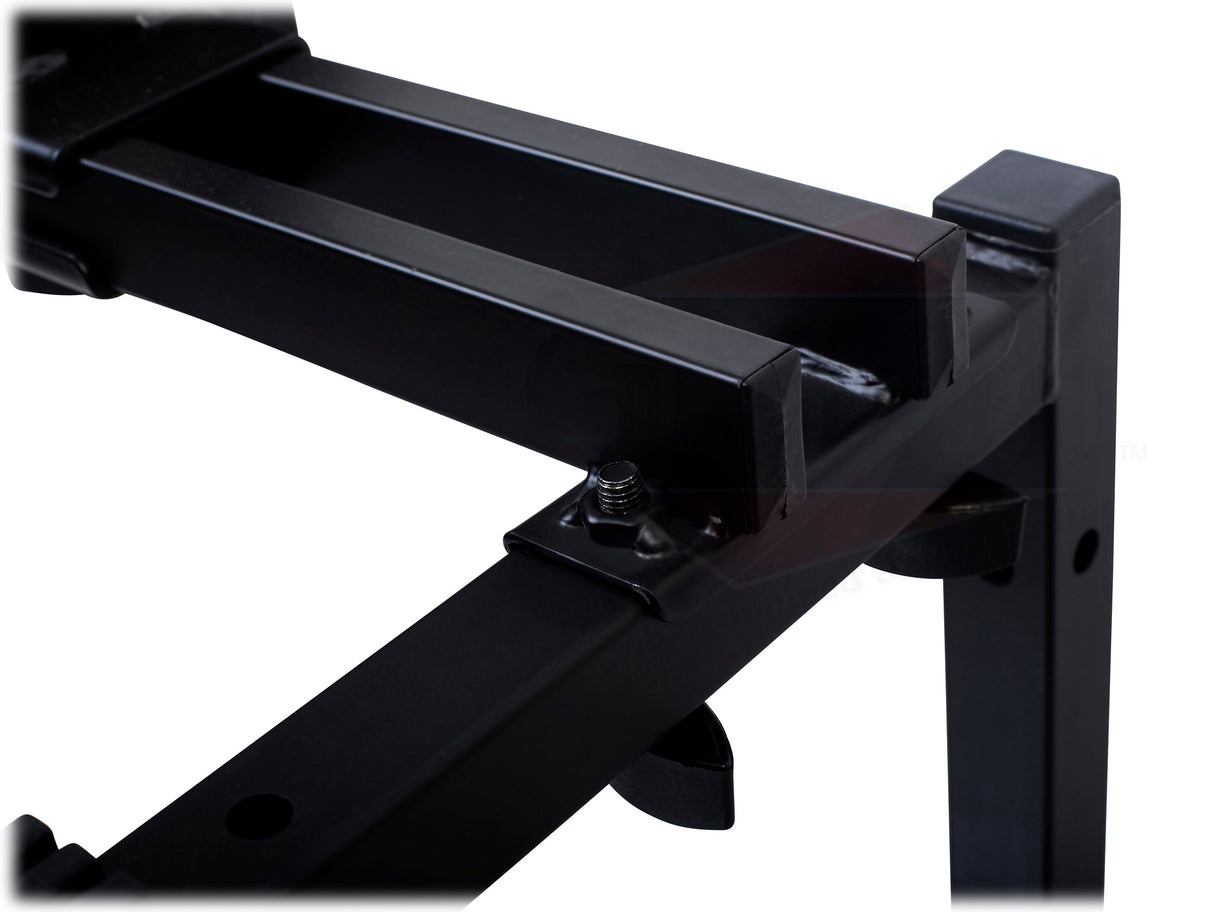 Double Piano Keyboard & Laptop Stand by GRIFFIN - 2 Tier/Dual Portable Studio Mixer Rack for Turntables, DJ Coffins, Speakers, Digital Music Gear from GeekStands
