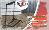 Five Guitar Rack Stand by GRIFFIN - Holder for 5 Guitars & Folds Up For Transport Neoprene Padding from GeekStands