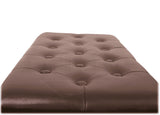 GRIFFIN Brown Wood PU Leather Piano Bench - Double Vintage Design, Ergonomic Chair Musician Keyboard from GeekStands