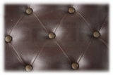 GRIFFIN Brown Wood PU Leather Piano Bench - Double Vintage Design, Ergonomic Chair Musician Keyboard from GeekStands