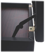 GRIFFIN Premium Antique Piano Bench - Adjustable Black Solid Wood Frame & PU Leather Padded Cushion from GeekStands