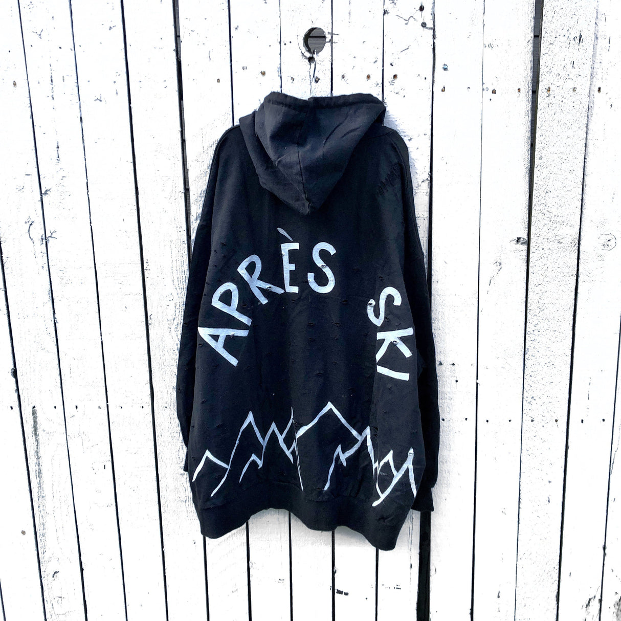 'APRES SKI' PAINTED HOODIE from Wren + Glory