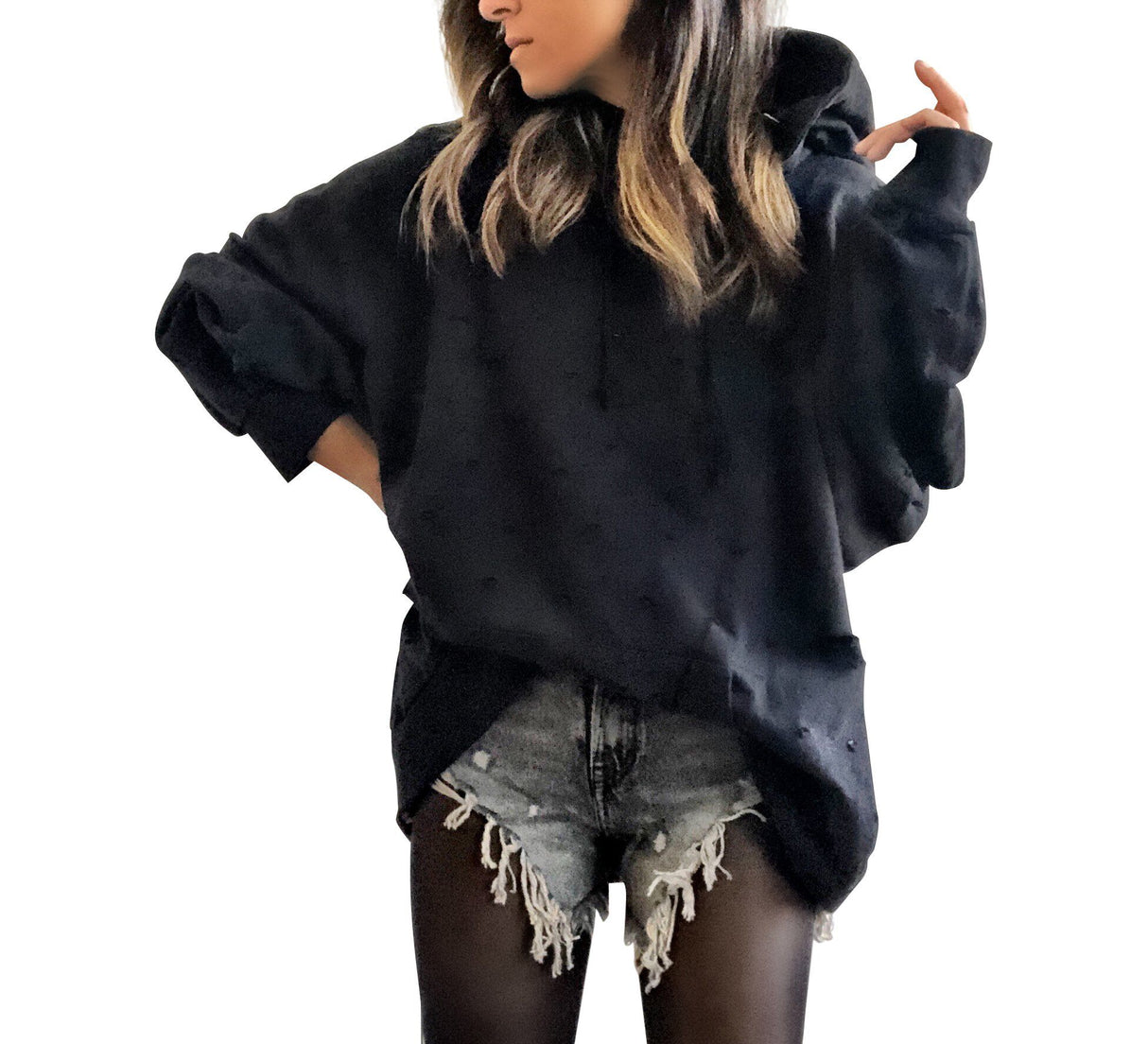'APRES SKI' PAINTED HOODIE from Wren + Glory