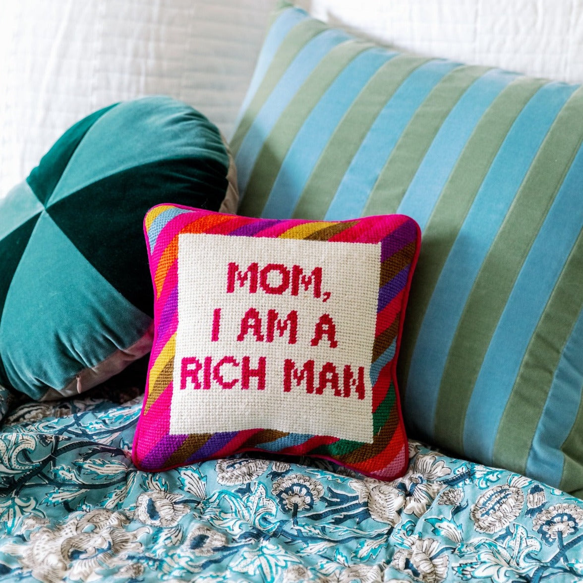 Cher Knows Best Needlepoint Pillow from Furbish Studio