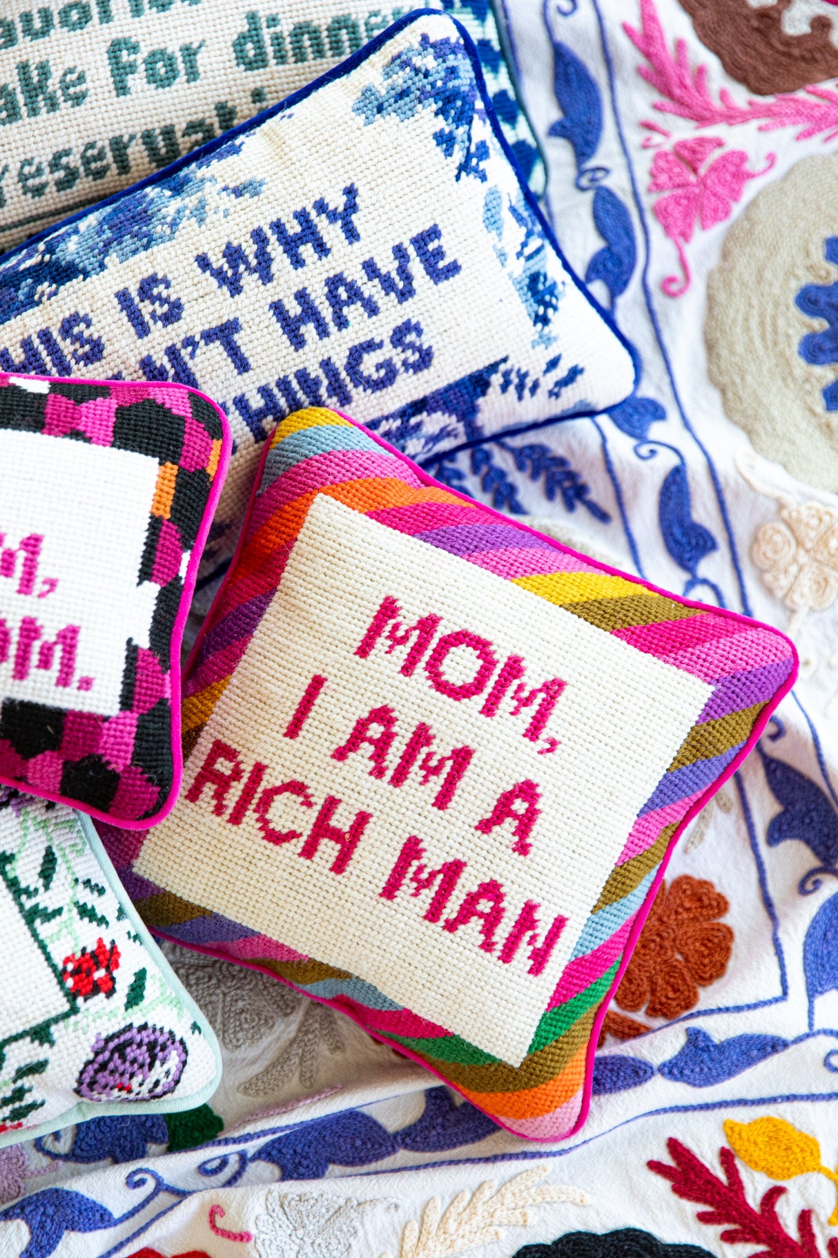 Cher Knows Best Needlepoint Pillow from Furbish Studio