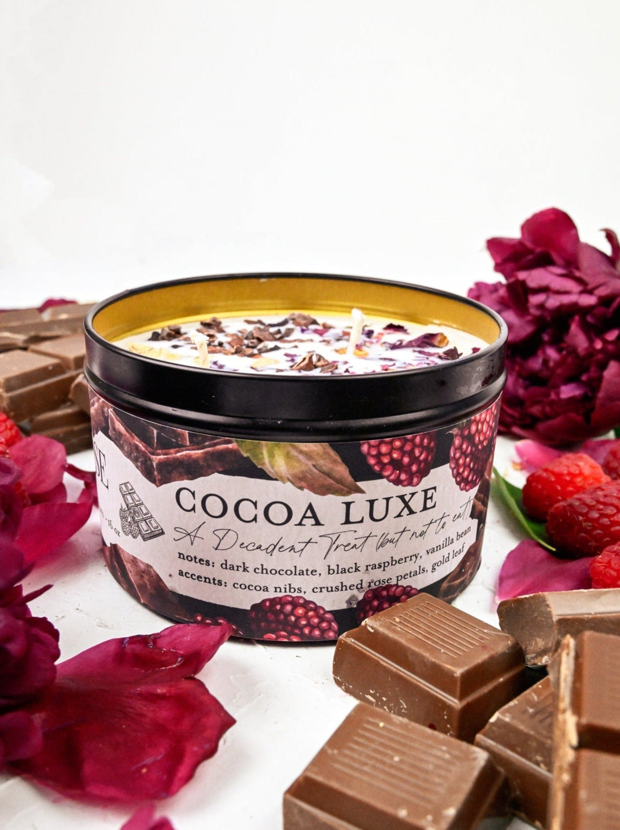 COCOA LUXE Chocolate Raspberry Candle from Ash & Rose