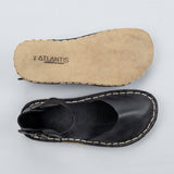 Black Barefoot Sandals from Atlantis Handmade Shoes