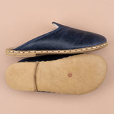 Women's Blue Barefoot Shearlings from Atlantis Handmade Shoes