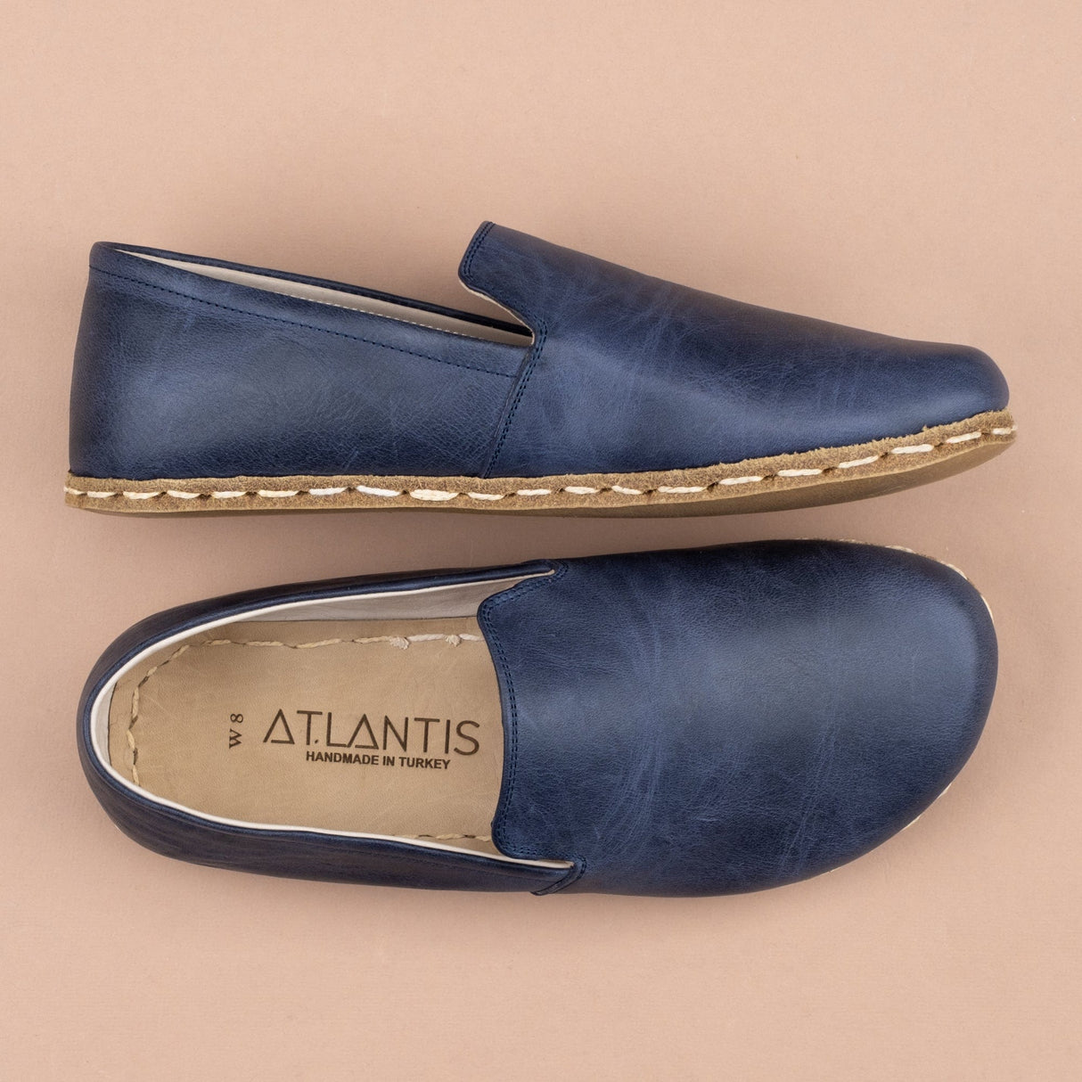 Women's Blue Minimalists from Atlantis Handmade Shoes