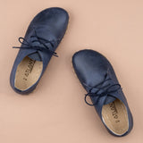 Women's Blue Oxfords from Atlantis Handmade Shoes