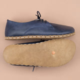 Women's Blue Oxfords from Atlantis Handmade Shoes