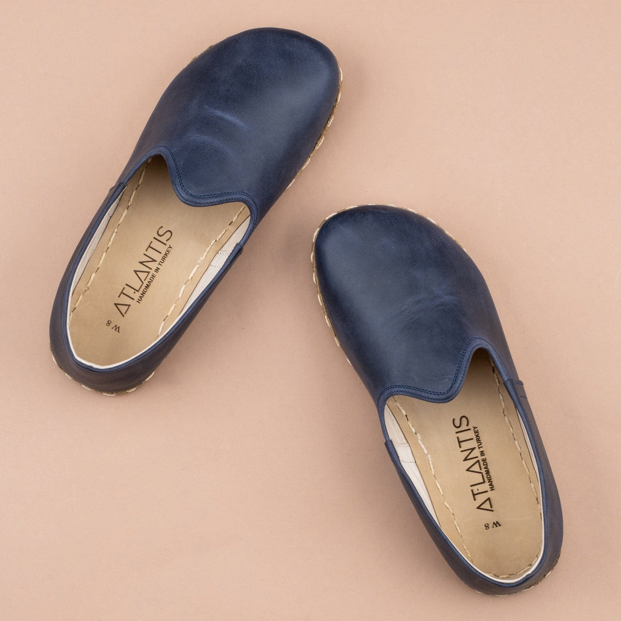 Women's Blue Barefoots from Atlantis Handmade Shoes