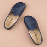 Women's Blue Barefoots from Atlantis Handmade Shoes