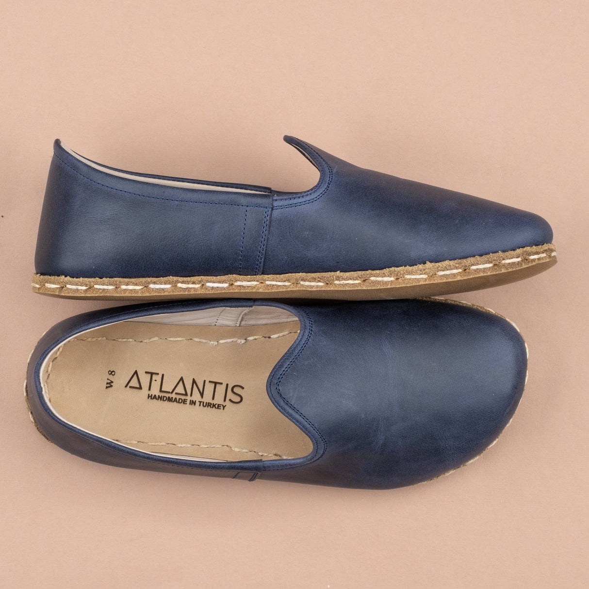 Women's Blue Barefoots from Atlantis Handmade Shoes