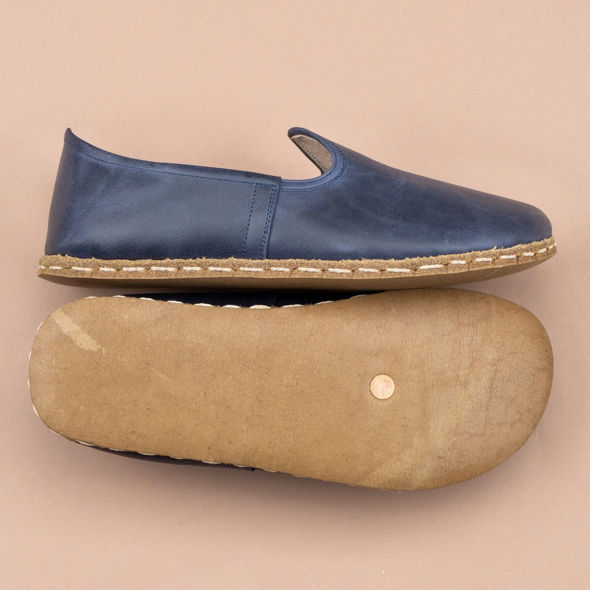 Women's Blue Barefoots from Atlantis Handmade Shoes