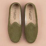 Men's Olive Nubucks from Atlantis Handmade Shoes