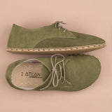 Women's Olive Oxfords from Atlantis Handmade Shoes