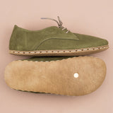 Women's Olive Oxfords from Atlantis Handmade Shoes