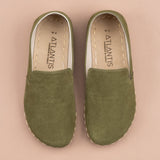 Men's Olive Minimalists from Atlantis Handmade Shoes