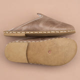 Men's Tan Barefoot Shearlings from Atlantis Handmade Shoes