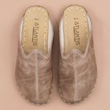 Women's Tan Barefoot Slippers from Atlantis Handmade Shoes