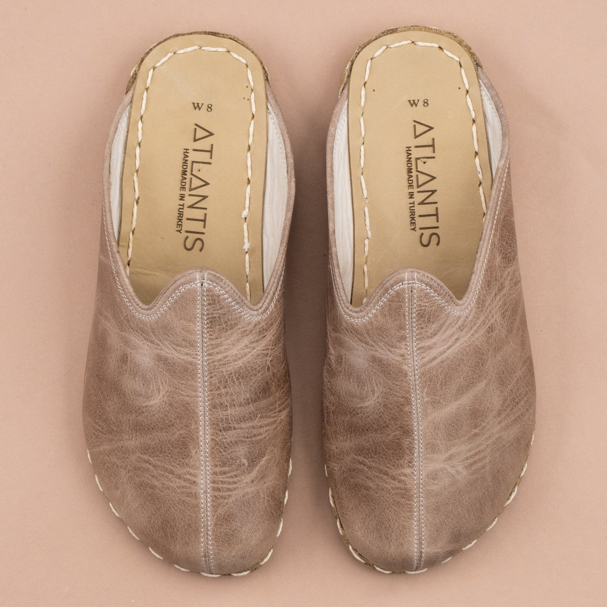 Men's Tan Barefoot Slippers from Atlantis Handmade Shoes