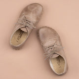 Women's Tan Oxfords from Atlantis Handmade Shoes