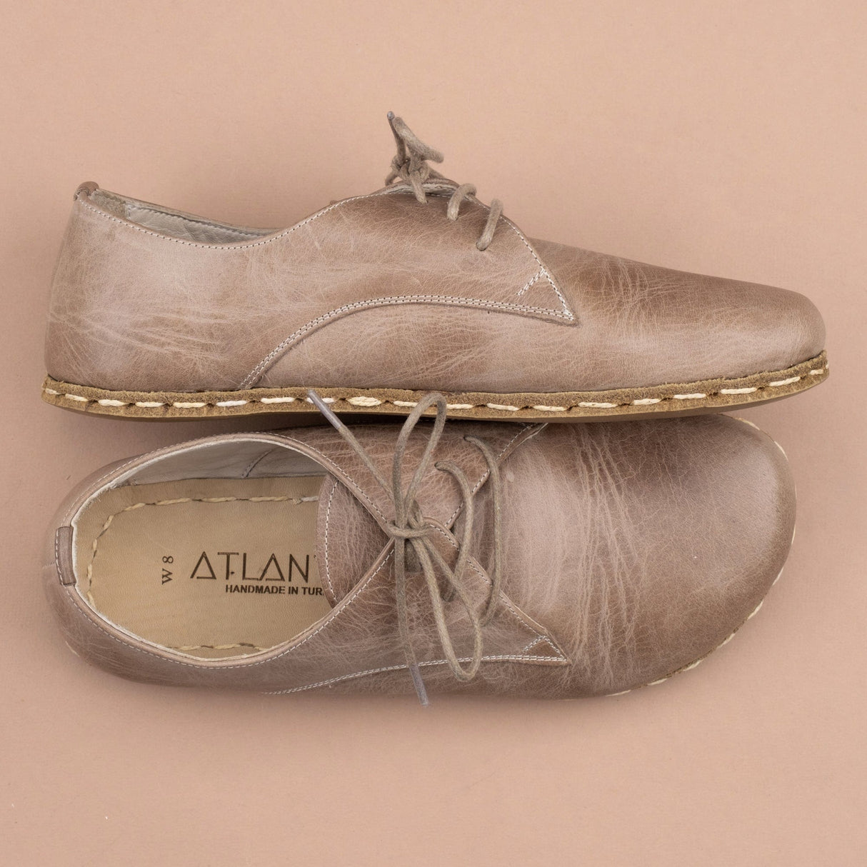 Men's Tan Oxfords from Atlantis Handmade Shoes