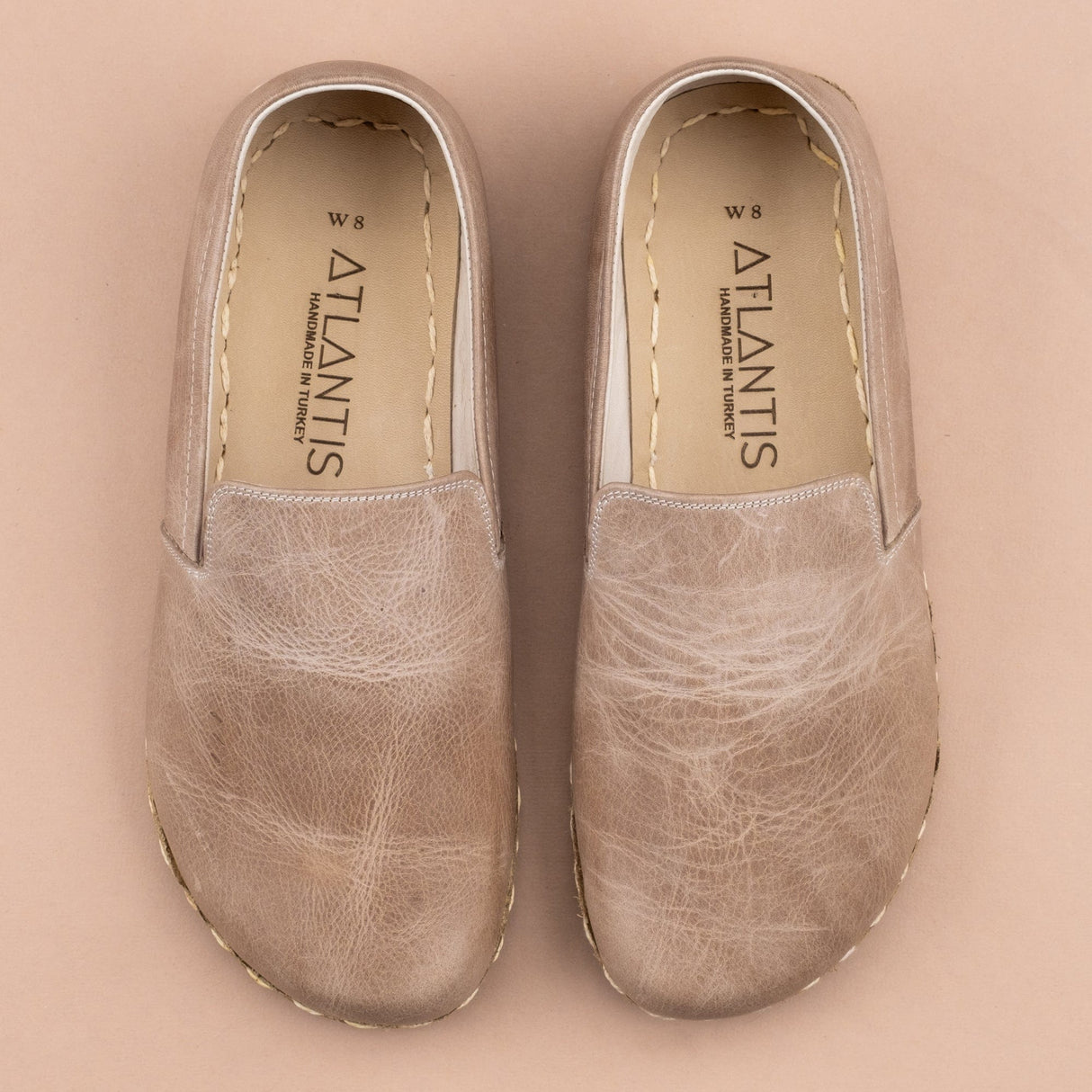 Women's Tan Minimalists from Atlantis Handmade Shoes
