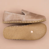 Men's Tan Minimalists Loafers from Atlantis Handmade Shoes