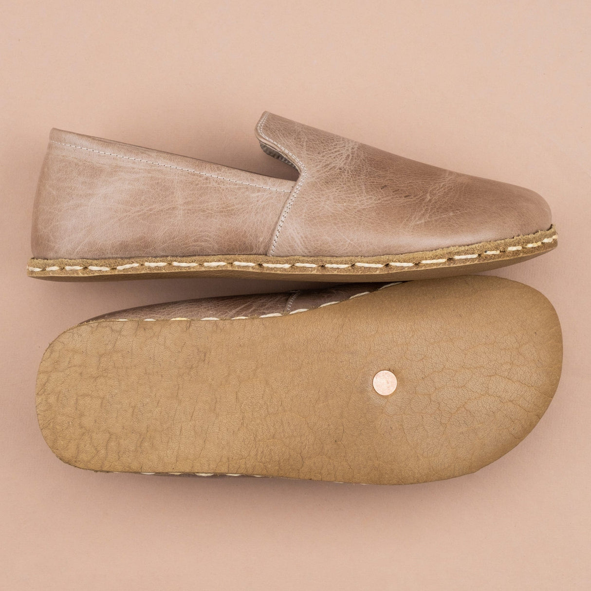 Women's Tan Minimalists from Atlantis Handmade Shoes
