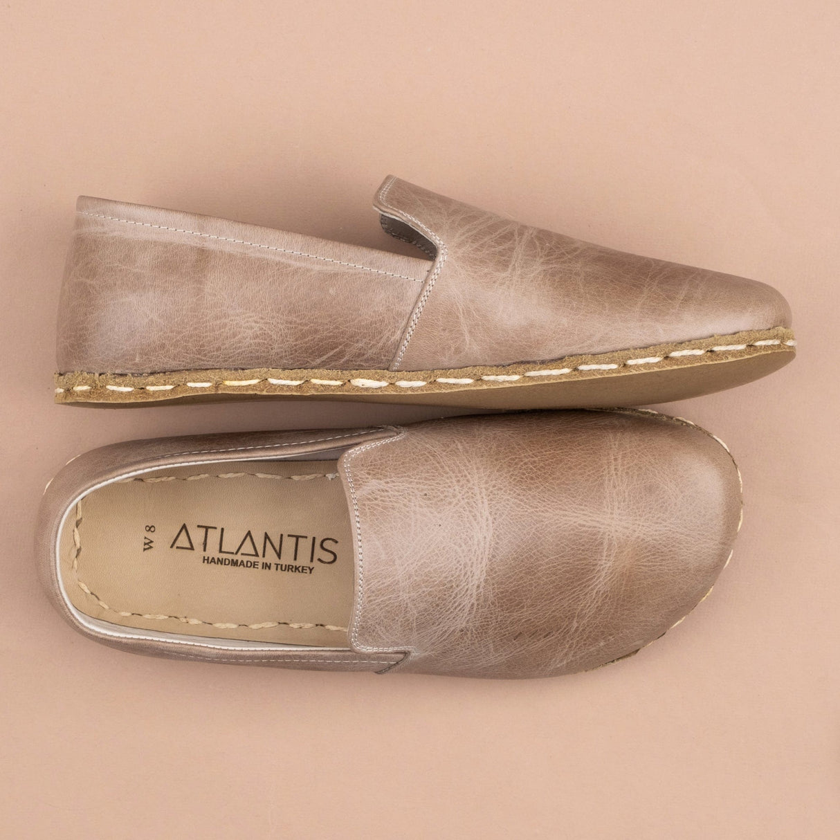 Men's Tan Minimalists Loafers from Atlantis Handmade Shoes