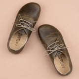 Women's Green Oxfords from Atlantis Handmade Shoes